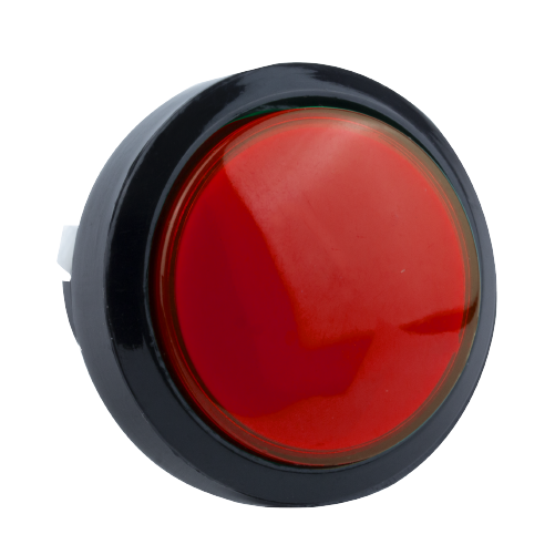 60mm 빨강색 원형 LED 아케이드 스위치 버튼 (돔 모양)